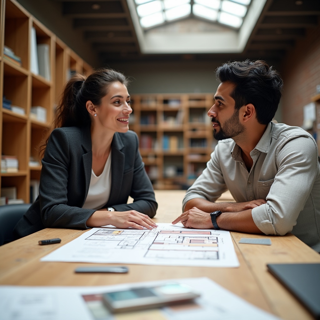 Consulenza iniziale con artigiano italiano per progetto pop-up store